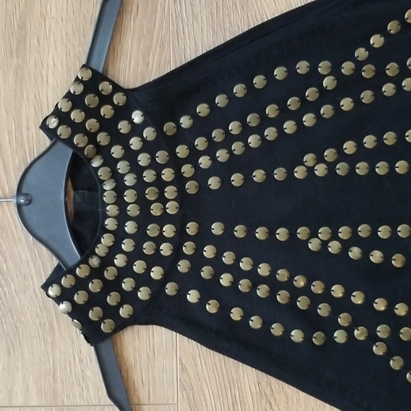 🥳 Black open shoulder. sweater dress. Large  INC - Picture 7 of 8